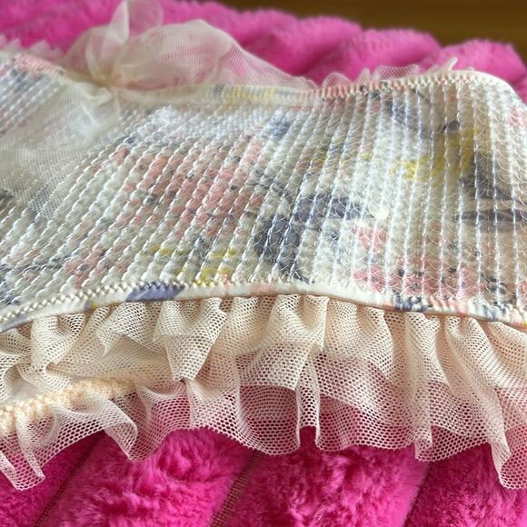 Victoria's Secret Dream Angel Darling Pink Floral Sequin Panty Hip Hugger Medium - Picture 6 of 8